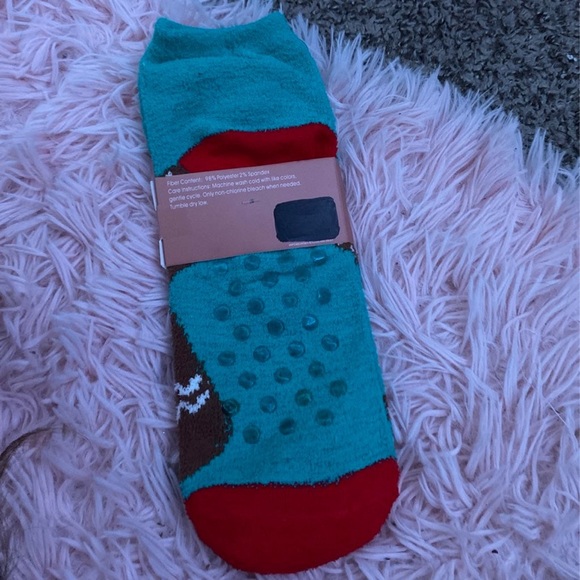 Ginger bread fuzzy socks - Picture 3 of 3